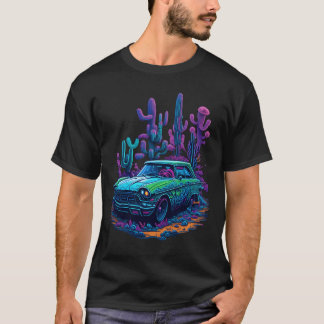 Vintage bil Neon present vintage vänner T Shirt