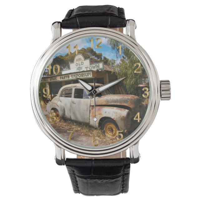 Vintage bil och Garage, Manar, armbandsur (Framsida)