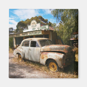Vintage bil och Garage, ridskos magnet