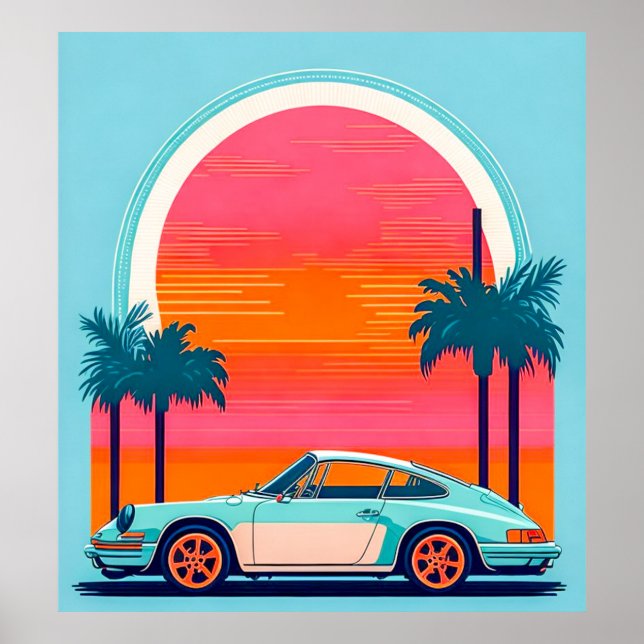 Vintage bil poster (Framsidan)