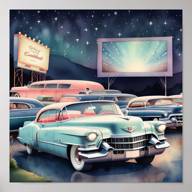 Vintage bil poster (Framsidan)