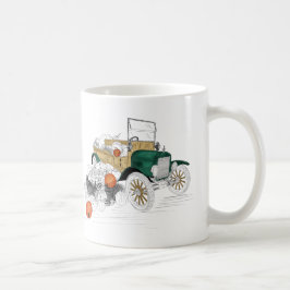 Vintage bil Pumpkin Harvest Kaffemugg