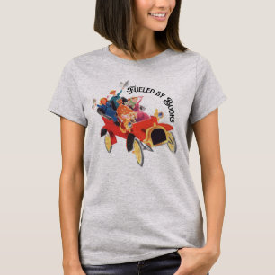 Vintage bil som drivs av Bokar Bok Älskare T Shirt