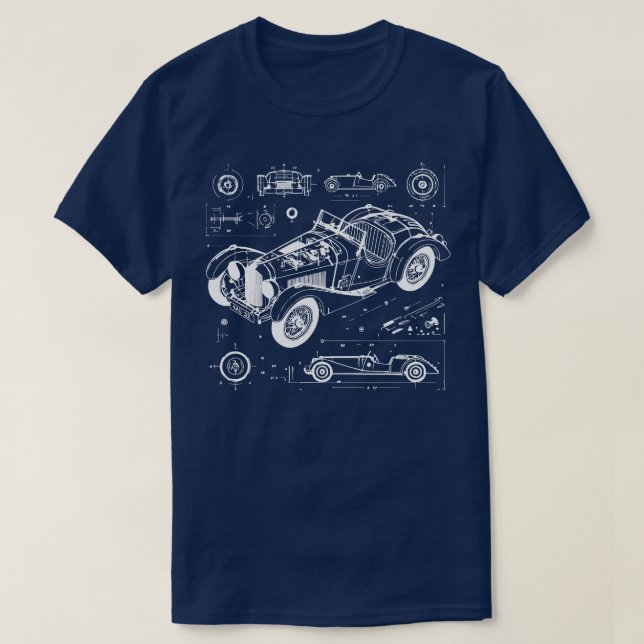 vintage bil t shirt (Design framsida)