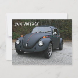 Vintage bil vykort