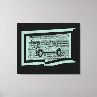 Vintage bil Wrapped Canvas