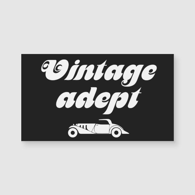 Vintage bilar adept (Framsida)