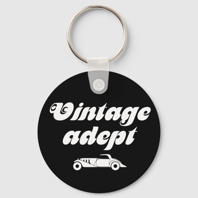 Vintage bilar adept nyckelring (Framsida)