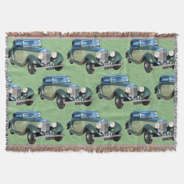 Vintage bilar filt (Framsidan)