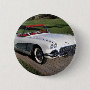 Vintage bilar för bilar för Corvette antik Knapp