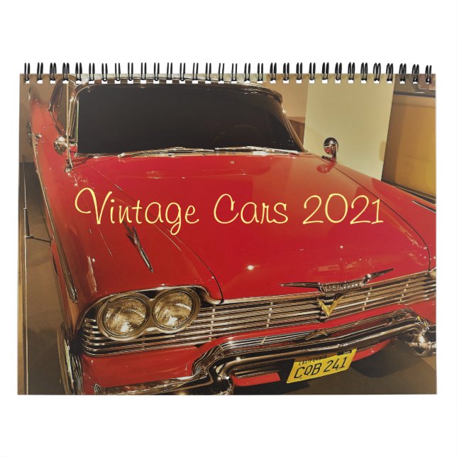 vintage bilar fotokalender 2021 kalender (Omslag)