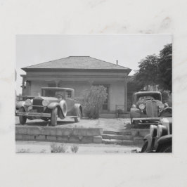 Vintage bilar i Tucson-vykort Vykort