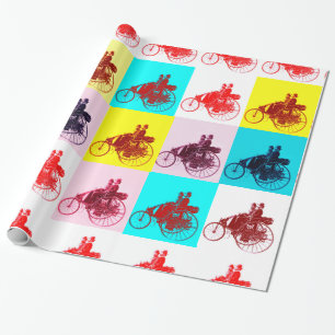 VINTAGE BILAR INSAMLING POP ART PRESENTPAPPER