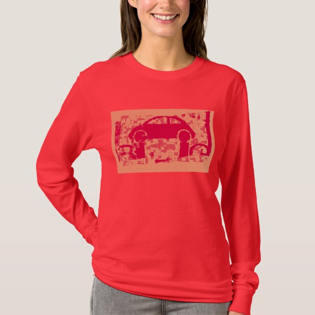 Vintage bilar - Kärlek Kryp T-Shirt (Framsida)