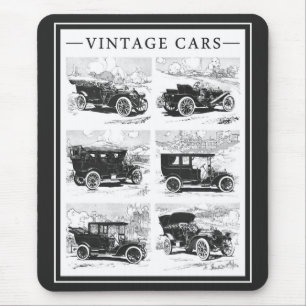 Vintage bilar mousepad musmatta
