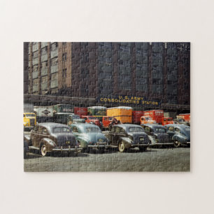 Vintage bilar och Lastbilar 1940-talets Chicagopro Pussel