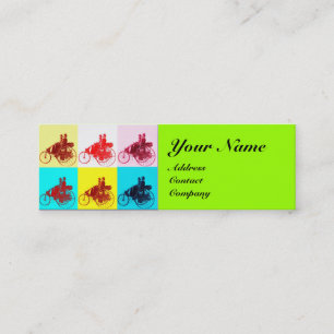 VINTAGE BILAR POP ART/AUTOMOTIV REPARATION MINI VISITKORT