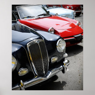 Vintage bilar poster