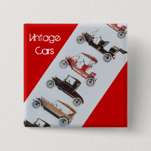 Vintage bilar Samlar klassiskt automotive Red Gråt Knapp