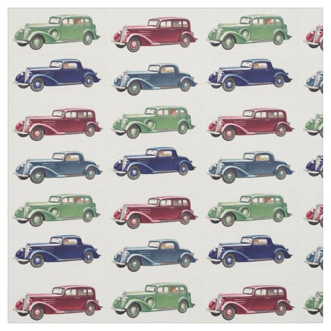 Vintage bilaranpassningsbartyg tyg (Provkarta)