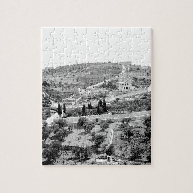 Vintage bild av Mountet of Olives Pussel (Vertikal)