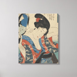 Vintage bild i japanska Dam med användning av Hand