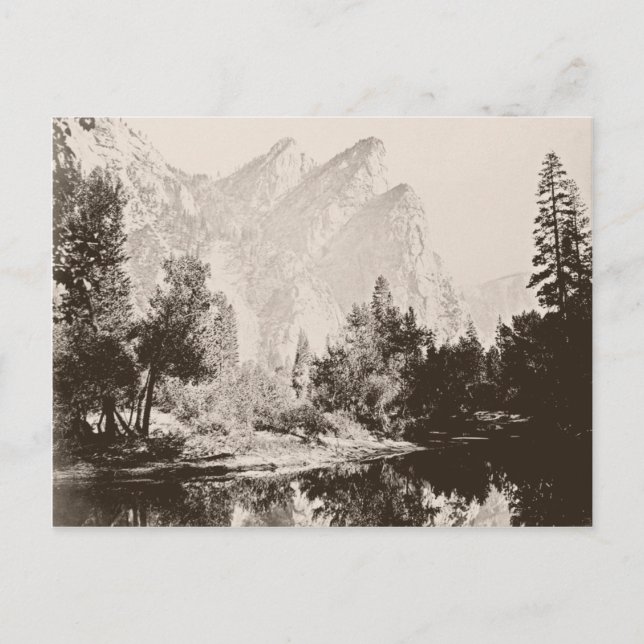 Vintage bild i nationalparken Yosemite Vykort (Framsida)