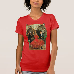 Vintage bild Spanien, flamencodansare T-shirt