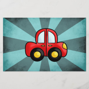 Vintage Bilillustration – Klassisk Automobilkonst Brevpapper