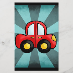Vintage Bilillustration – Klassisk Automobilkonst Brevpapper