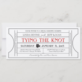 Vintage Biljett Inbjudan