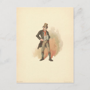 Vintage Bill Sikes Oliver Twist Vykort