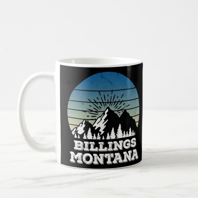 Vintage Billings Montana Mountain Kaffemugg (Vänster)