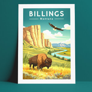 Vintage Billings Montana Vykort