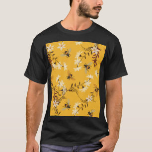 Vintage Bin & Butterfly: Embroderad Blommigt Art T Shirt