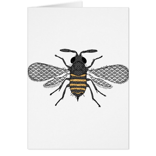 vintage bin hälsningskort (Framsidan)