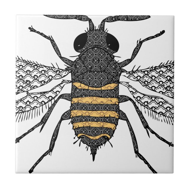 vintage bin kakelplatta (Framsidan)