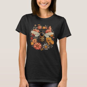 Vintage Bin och Vild Flowers T-Shirt