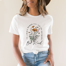 Vintage Bin och Vild Flowers T Shirt