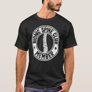 Vintage Bioniska ryggradsdjur Klubb Kirurgi Ryggmä T Shirt