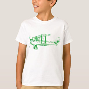 Vintage Biplan - Grass Grönt Tee