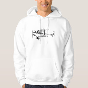 Vintage Biplan - svart Sweatshirt