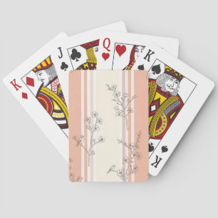 Vintage Bird Blossom Toile-rand (14) Casinokort