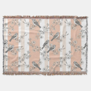 Vintage Bird Blossom Toile-rand (4) Filt