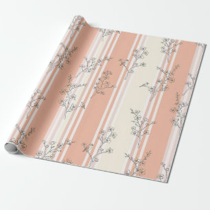 Vintage Bird Blossom Toile-rand (9) Presentpapper