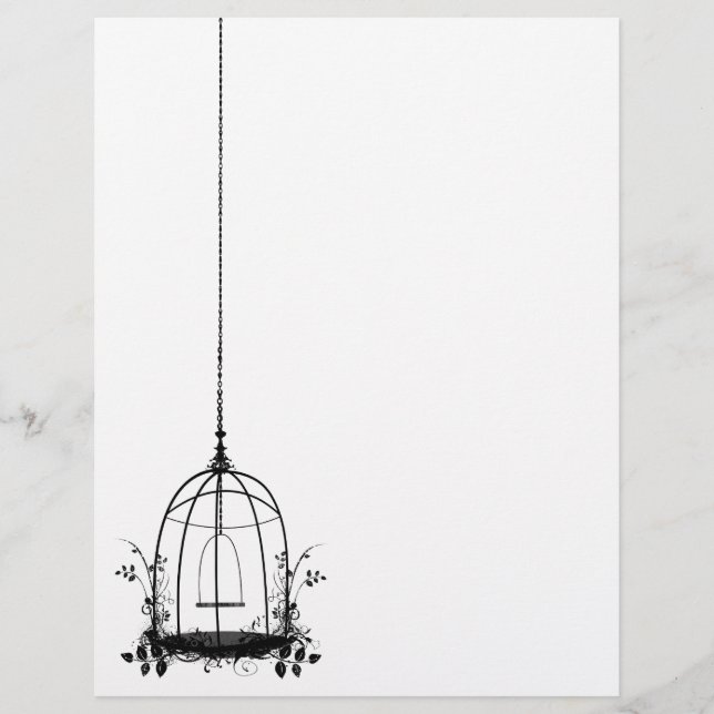 Vintage Bird Cage Letterhead (Framsida)