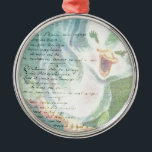 Vintage Bird Digital Art Collage Julgransprydnad Metall<br><div class="desc">Digital konst av Angelandspot med vintage bild.</div>