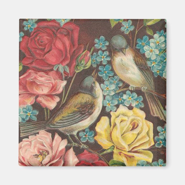 Vintage Bird Magnet (Framsidan)