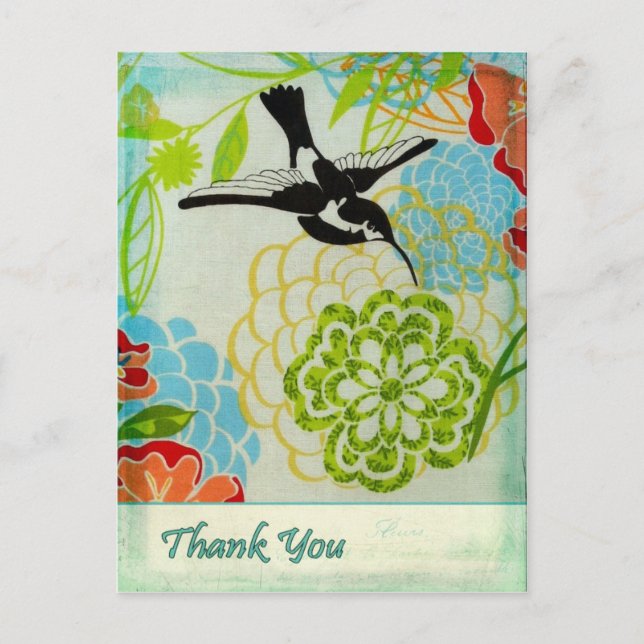 Vintage Bird Tack Vykort (Framsida)