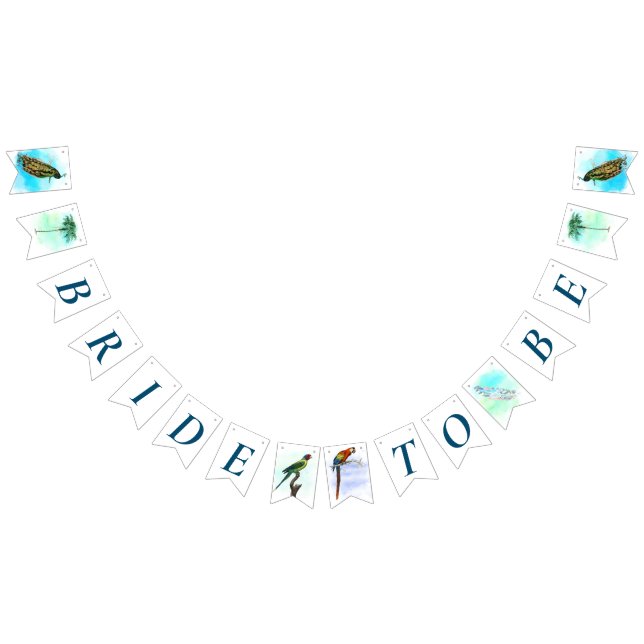 Vintage Birds Bröllopsfest flaggor banner (Alla)